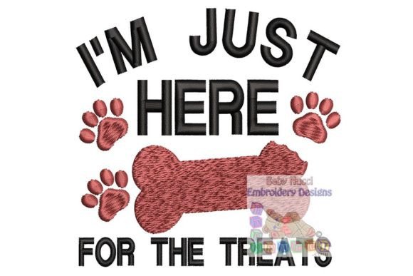 Review: I'm Just Here for the Treats Embroidery Design