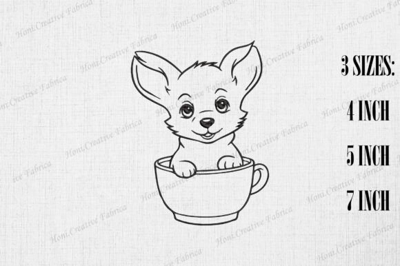 Review: Pembroke Welsh Corgi in Coffee Cup Embroidery
